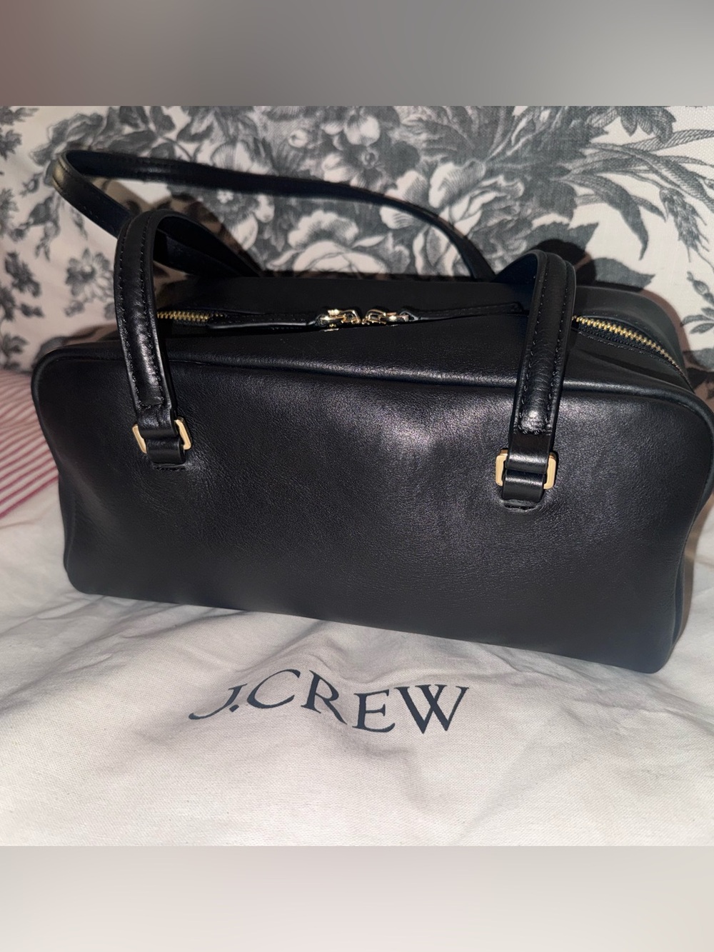 Black East/West Supple Leather Bag